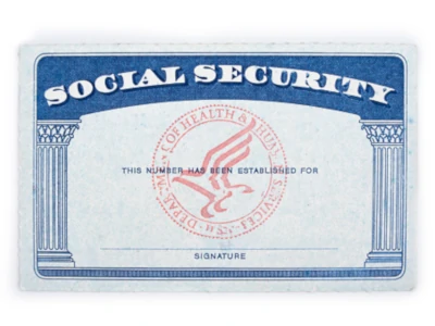 This is an example of a Social Security card.