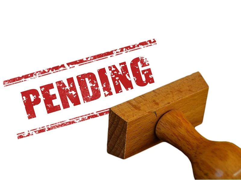 If there is a pending payment to somebody else, the funds may take several days to transfer.