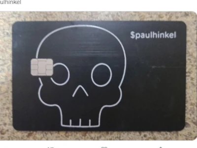 large skull card design
