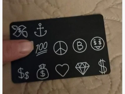 money sign card