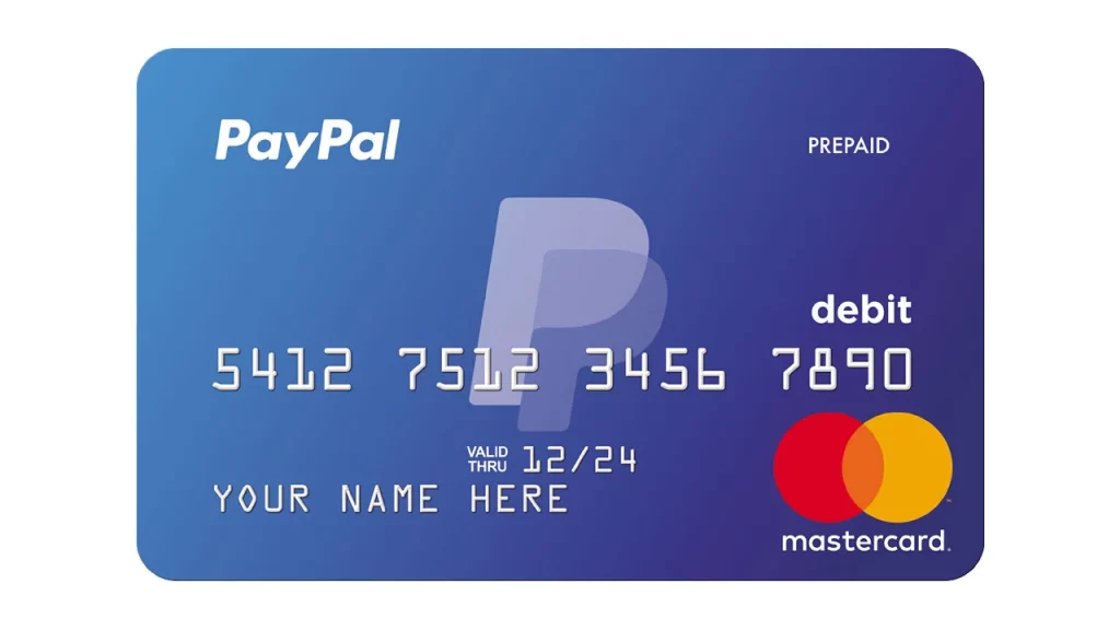 Paypal mastercard.